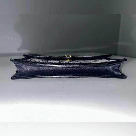 Gucci Web Navy Sherry Line GG Coated Canvas Clutch - Picture 13 of 13